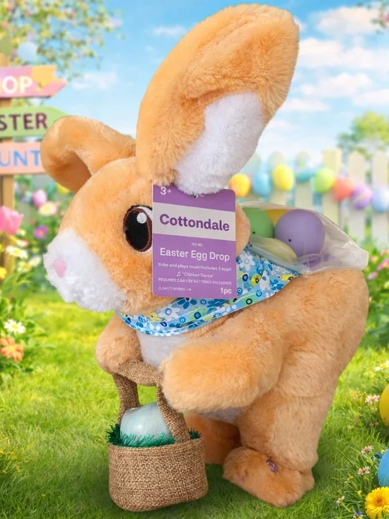 Easter Bunny 🐰 or Dino 🦖 Plush | Dancing Egg Laying Musical Toy | You Choose - Picture 2 of 3
